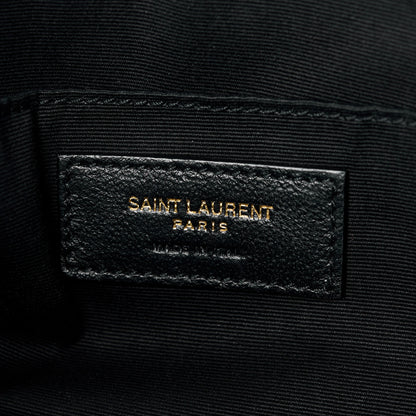 Saint Laurent Calfskin Matelasse Monogram Lou Camera Bag Black 6 of 15
