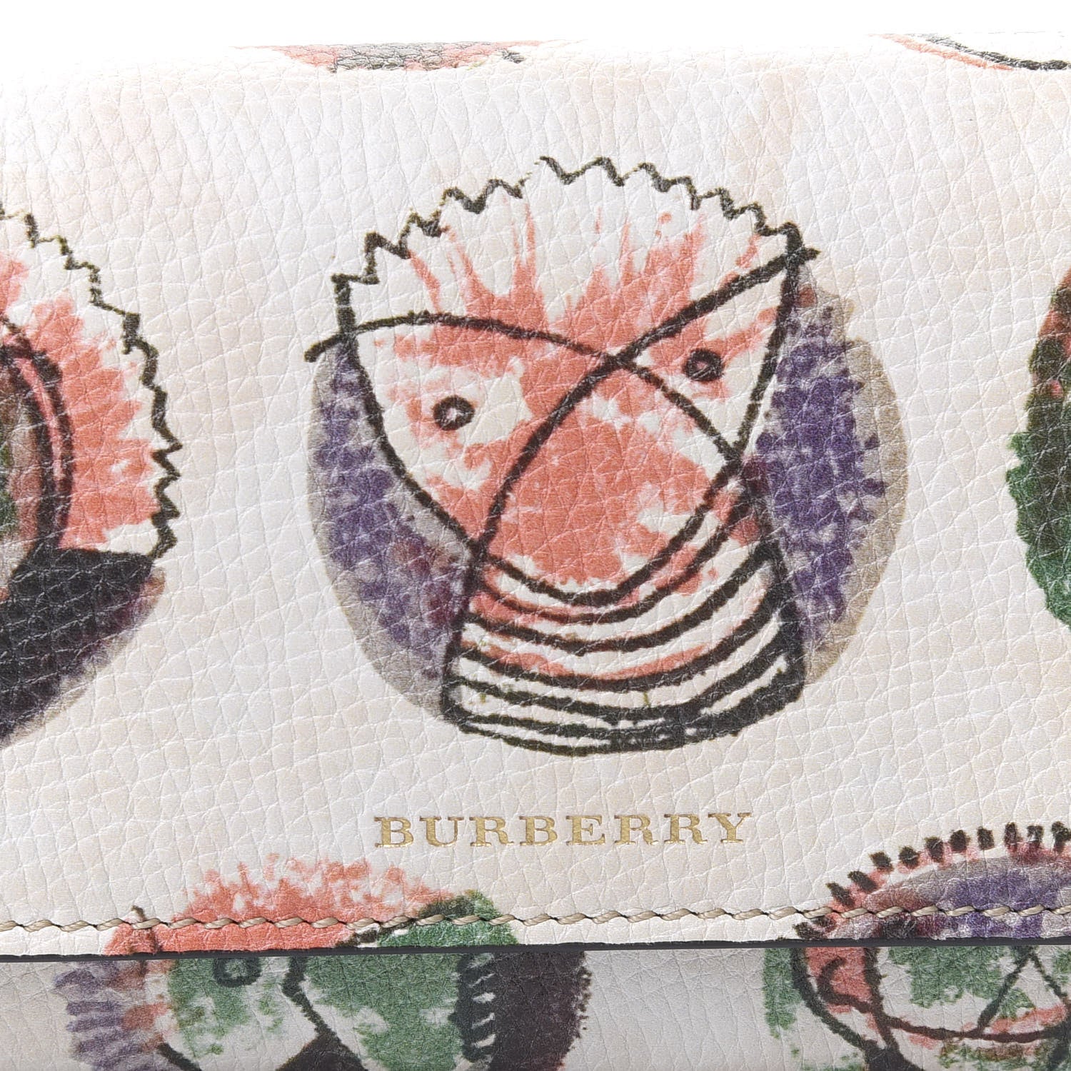 Burberry Calfskin Pallas Head Motif Print Continental Wallet Multicolor 8 of 8
