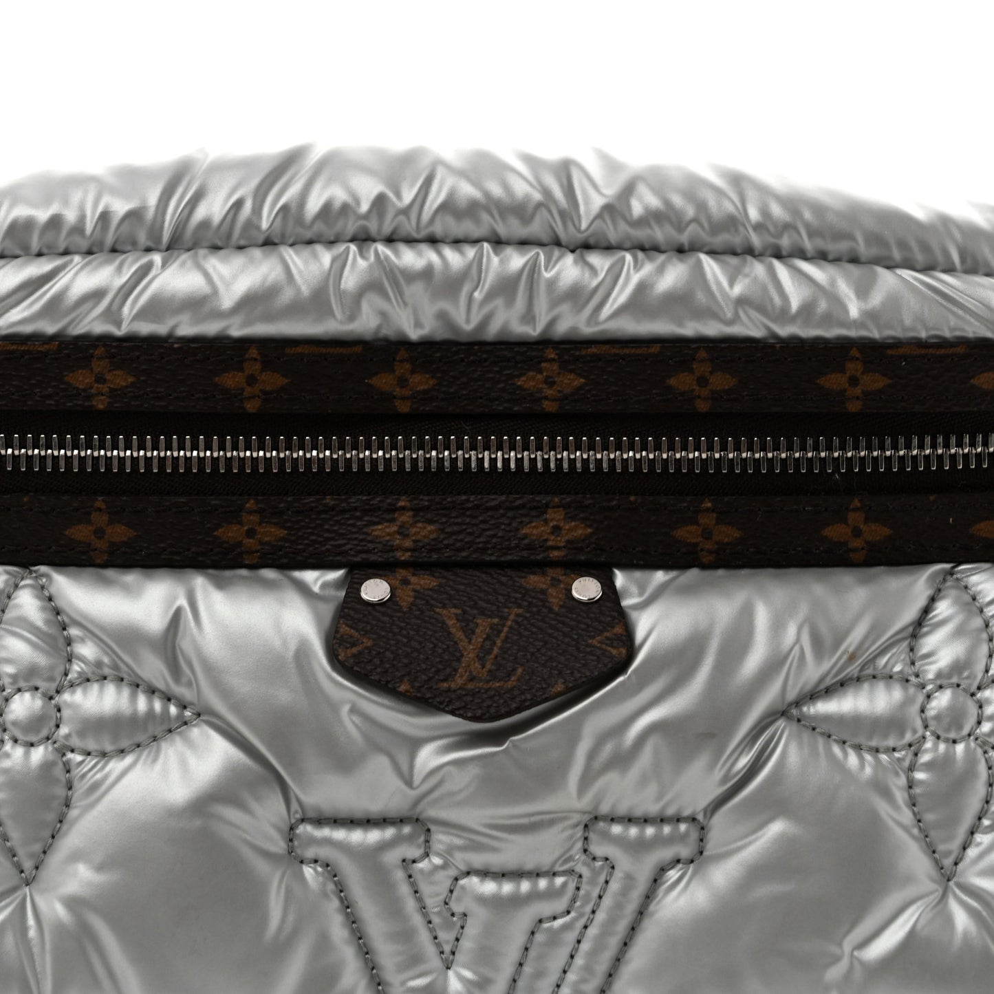 Econyl Monogram Pillow Bumbag Silver