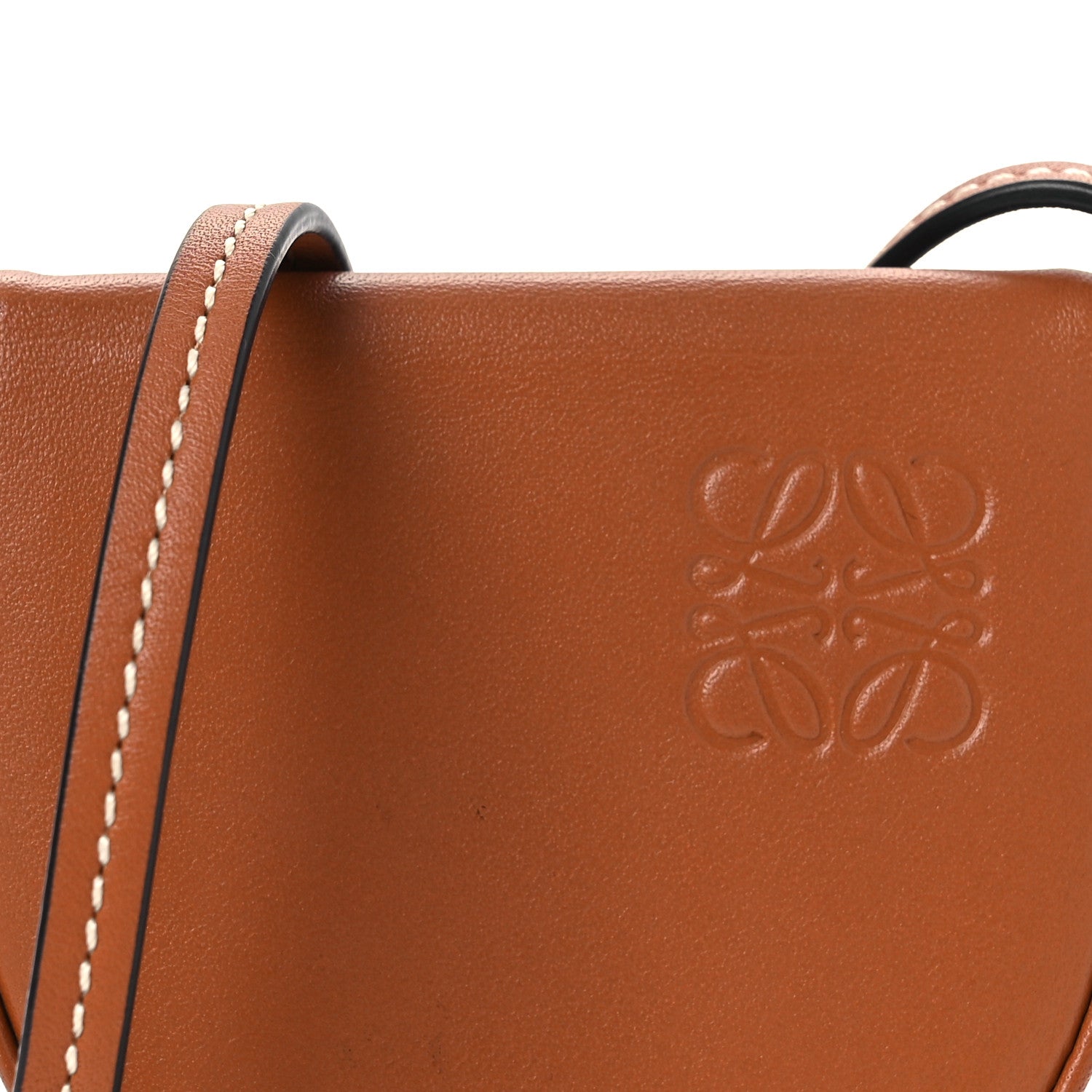 Loewe Soft Calfskin Mini Heel Pouch Tan 8 of 11