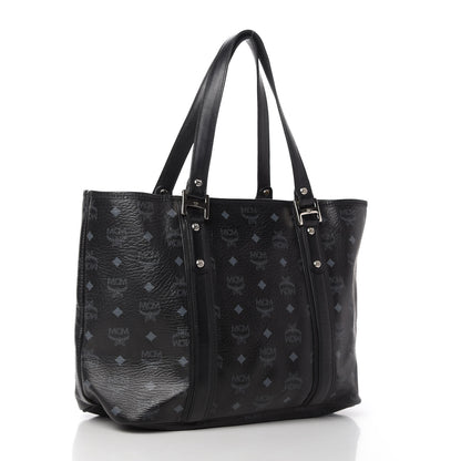 MCM Visetos Shopping Tote Black 3 of 9