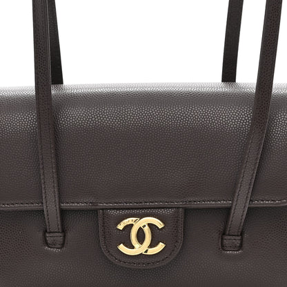 Chanel Shiny Caviar Mini Preppy Coco Shoulder Bag Dark Brown 8 of 11