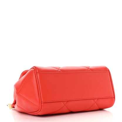 Dolce & Gabbana Calfskin Quilted Small Miss Sicily Satchel Red 4 of 9