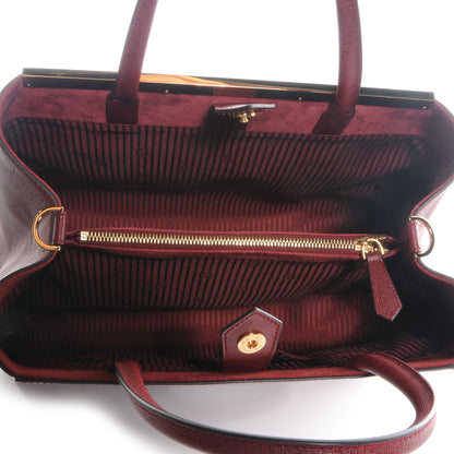 Fendi Vitello Elite Regular 2Jours Tote Rosso Scuro Ciliegia 5 of 11