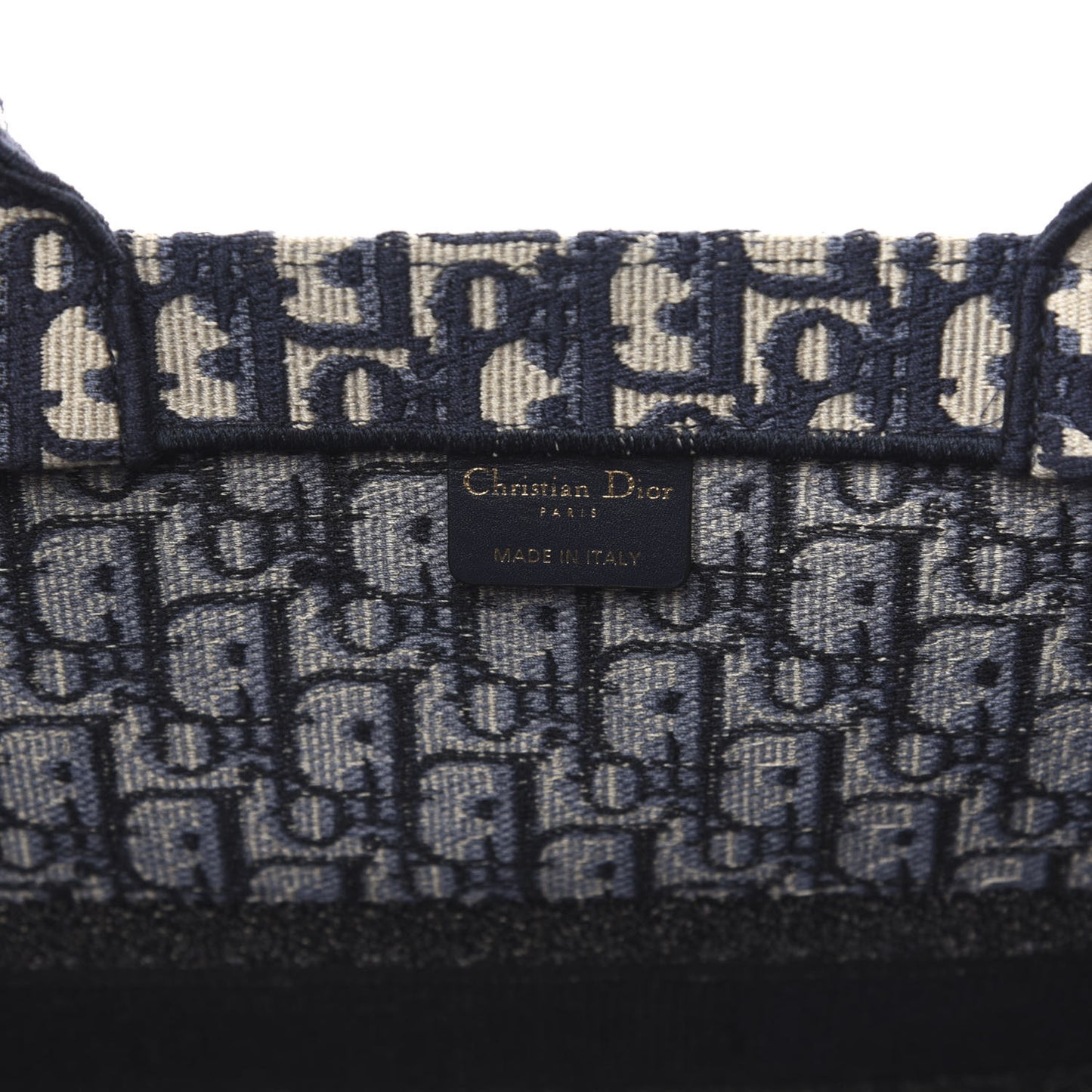 Oblique Book Tote Blue Multicolor