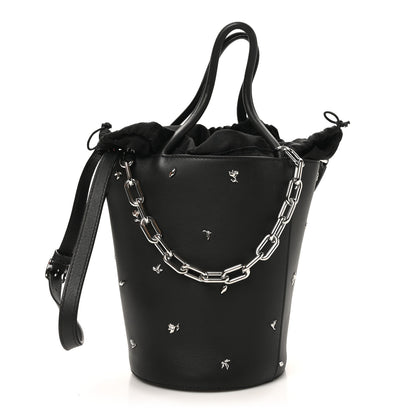 Alexander Wang Smooth Calfskin Studded Roxy Bucket Bag Black 1 of 9