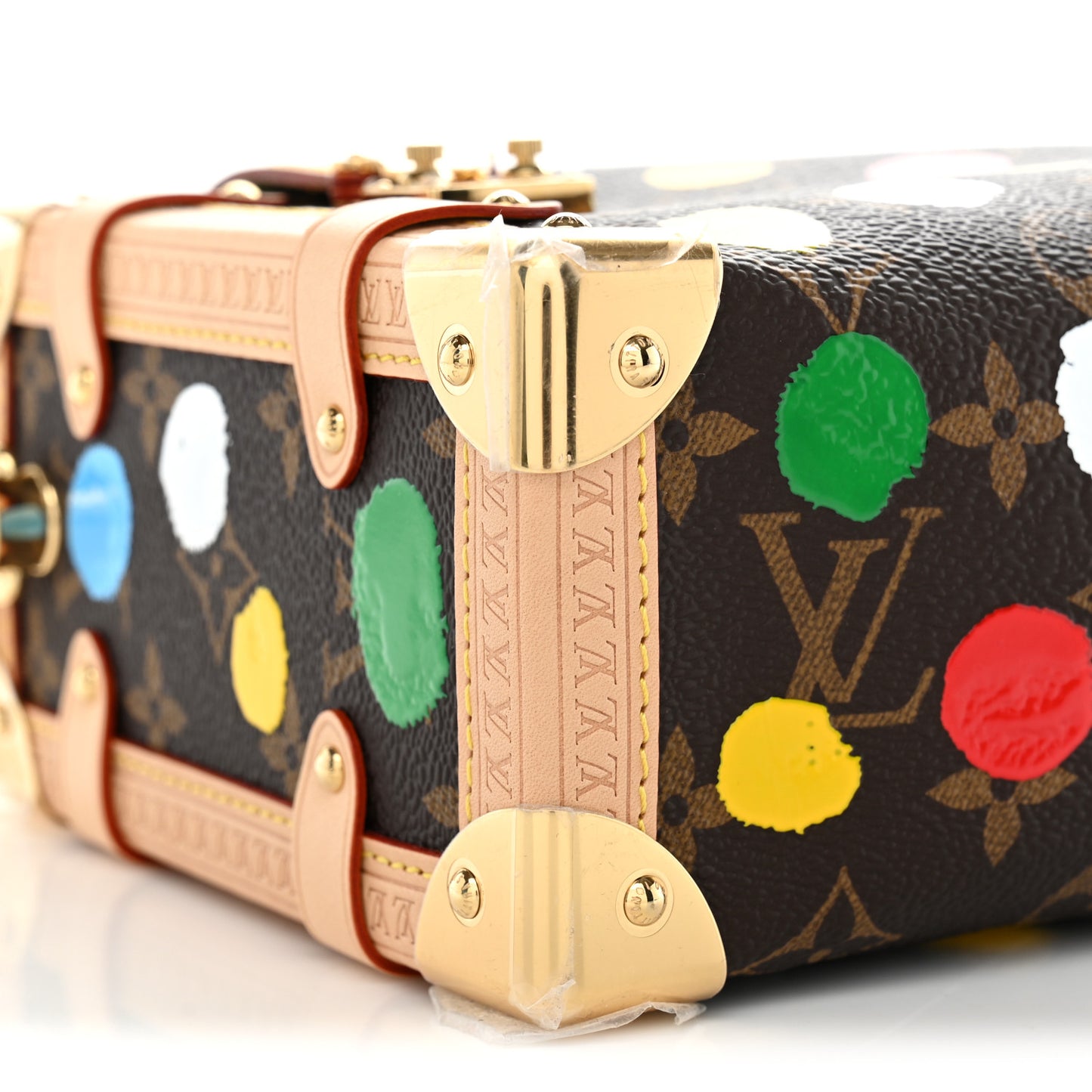 LV X YK Monogram Dots Side Trunk Multicolor