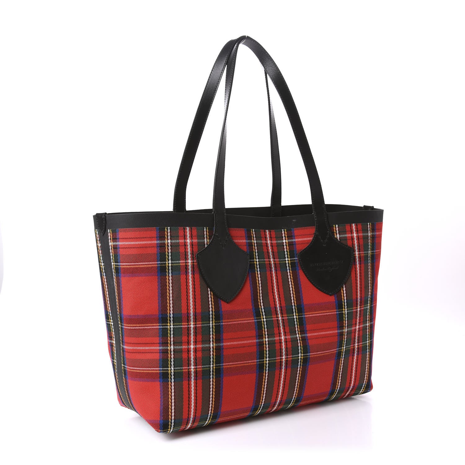 Burberry Vintage Check Medium The Giant Reversible Tote Antique Yellow Bright Red 15 of 20