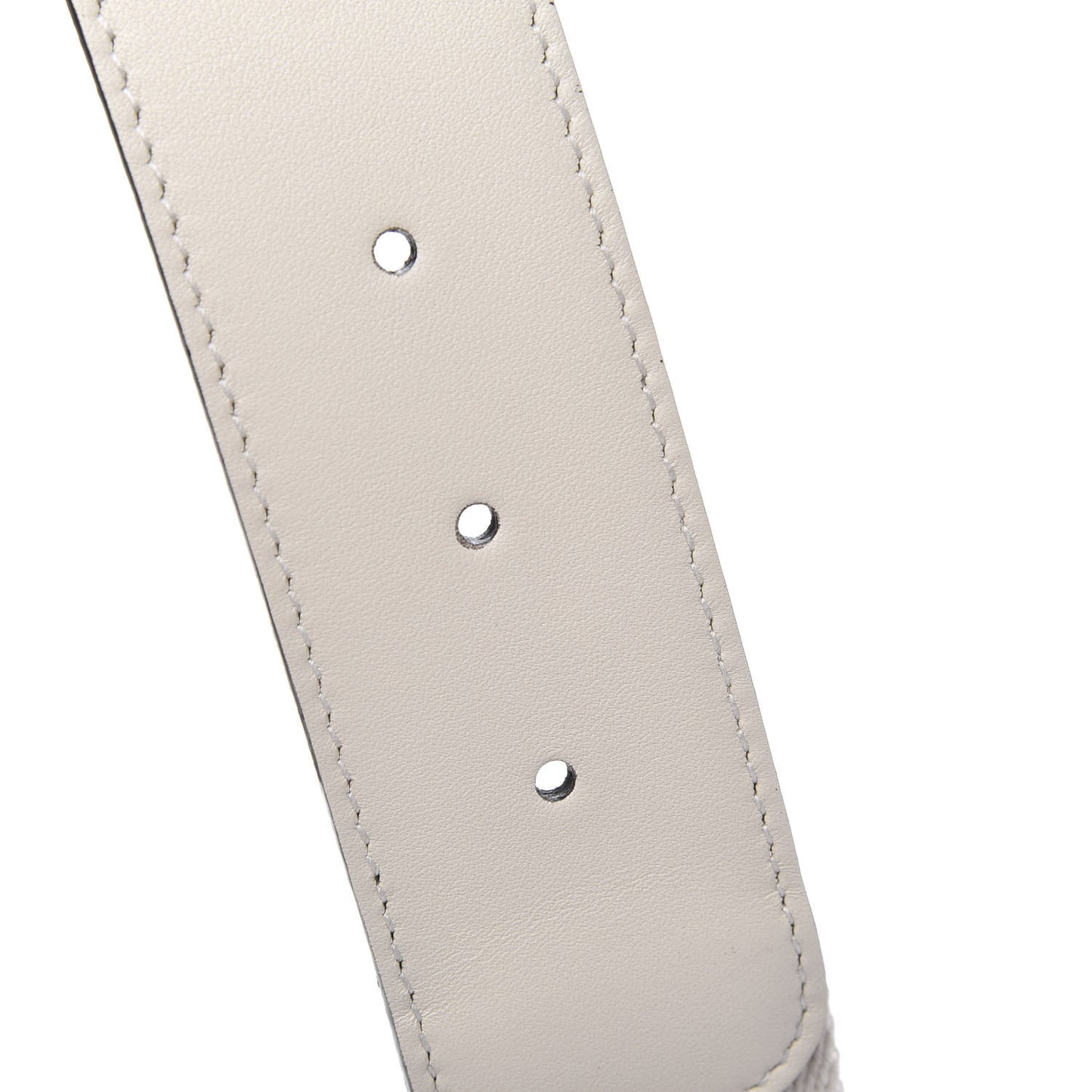 Nylon Calfskin Sylvie Web Double G 40mm Belt 80 32 Mystic White Hibiscus Red Maritime