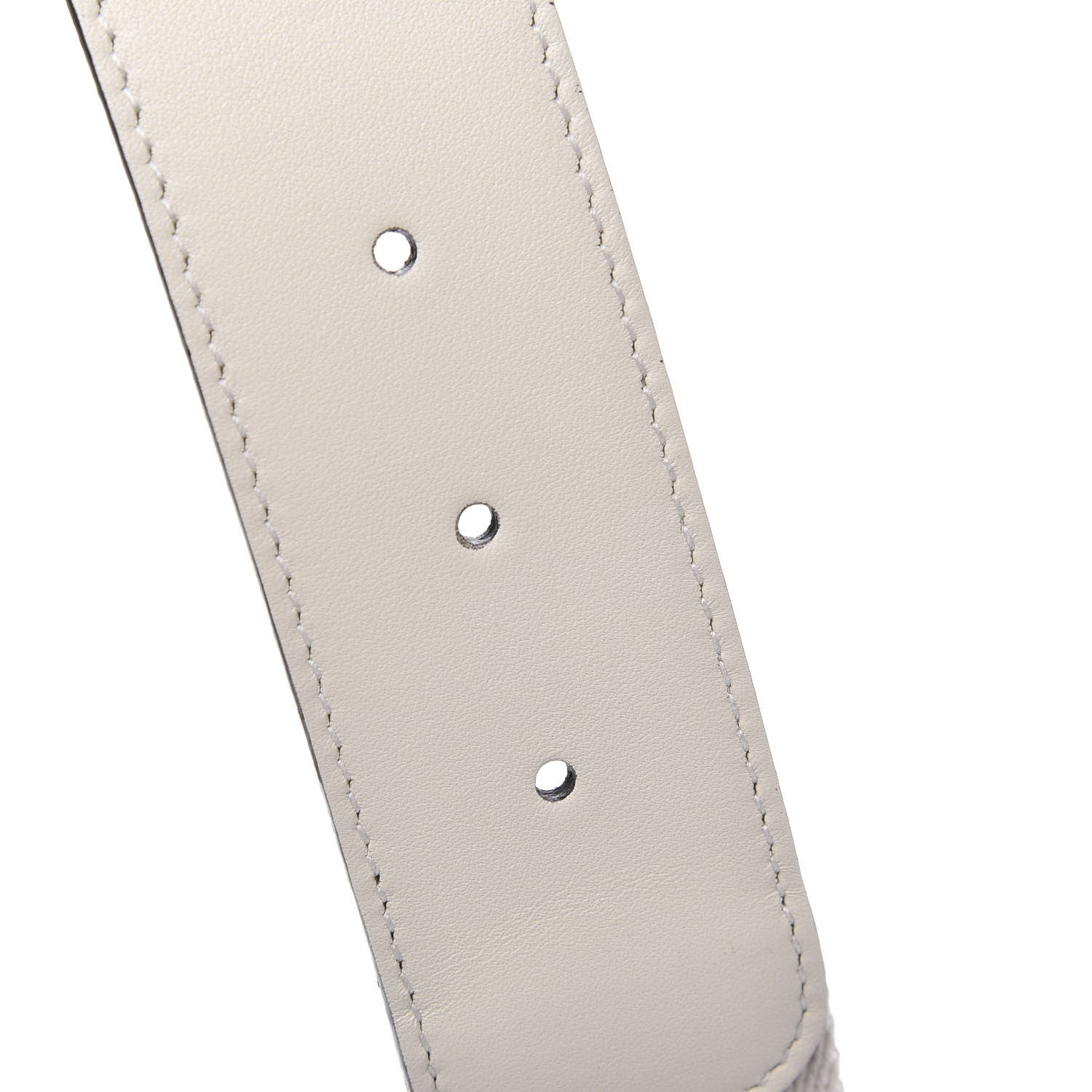 Gucci Nylon Calfskin Sylvie Web Double G 40mm Belt 80 32 Mystic White Hibiscus Red Maritime 5 of 5