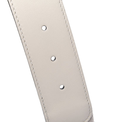Gucci Nylon Calfskin Sylvie Web Double G 40mm Belt 80 32 Mystic White Hibiscus Red Maritime 5 of 5