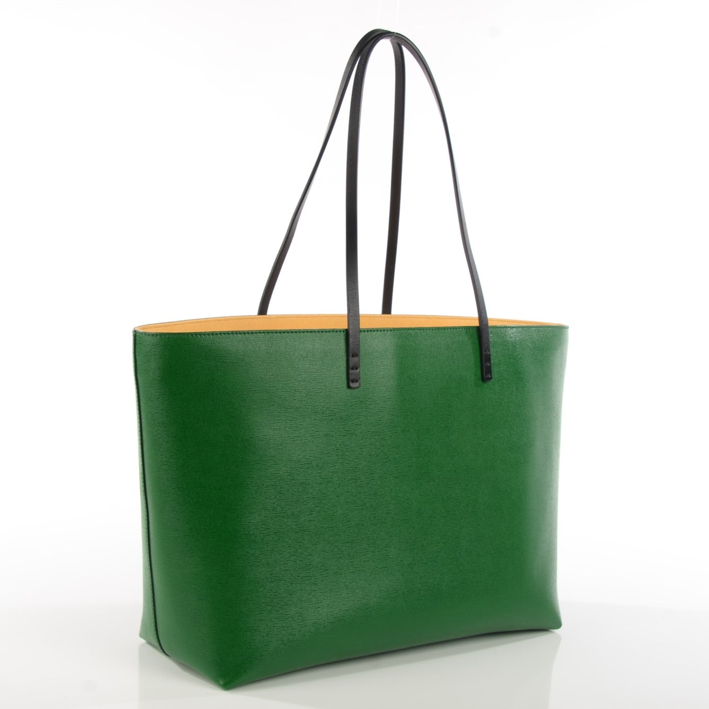 Vitello Elite Cuoio Monster Buggies Medium Roll Tote Emerald Black Multicolor Yellow