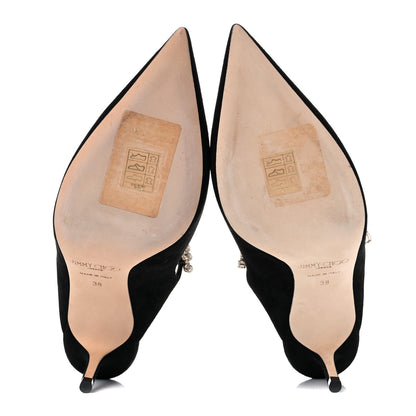 Jimmy Choo Suede Bing 65 Pumps 38 Black 5 of 13
