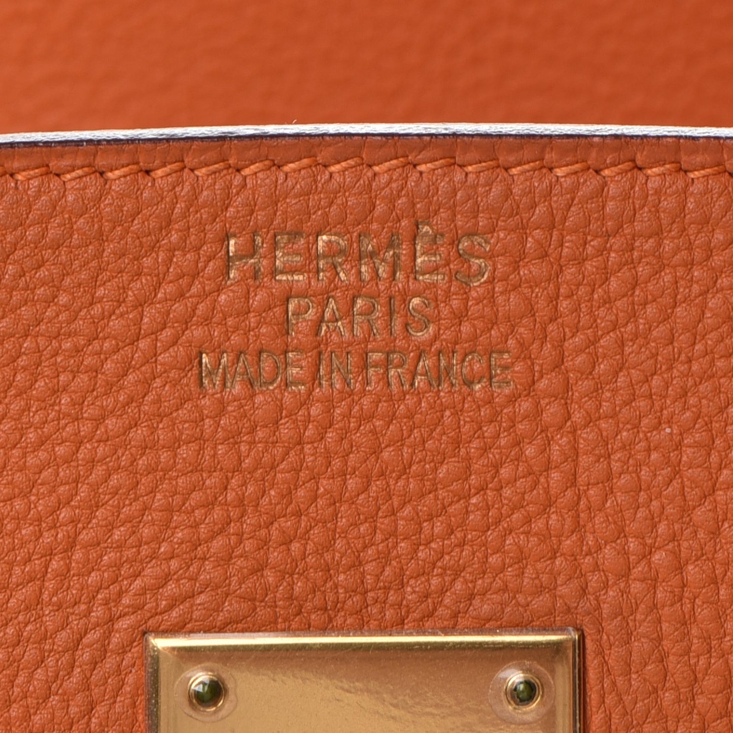 Togo Vibrato Birkin 35 Orange