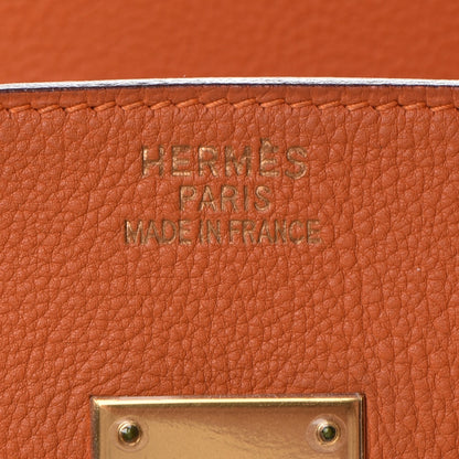Hermes Togo Vibrato Birkin 35 Orange 25 of 37