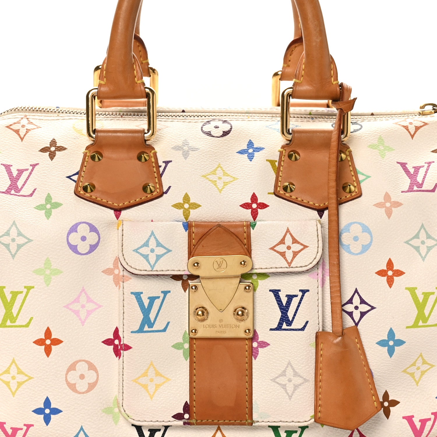 Louis Vuitton Monogram Multicolor Speedy 30 White 7 of 10