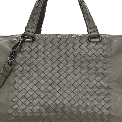 Bottega Veneta Calfskin Intrecciato Large Leggero Tote Kaki Fondente 10 of 14