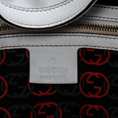 Gucci Calfskin Large Britt Shoulder Bag Off White 7 of 15