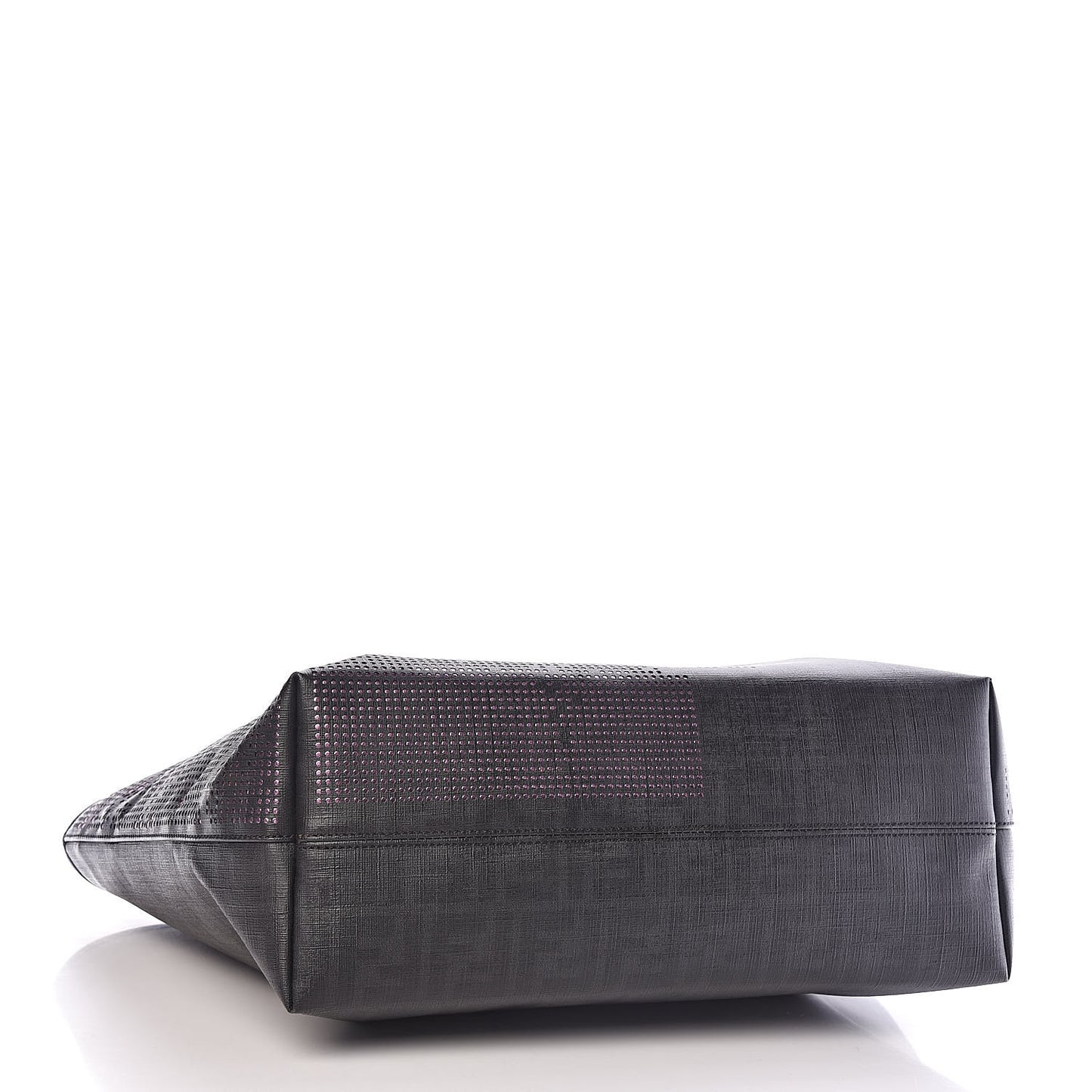 Zucca Lampo Medium Roll Tote Black Oro Rosa