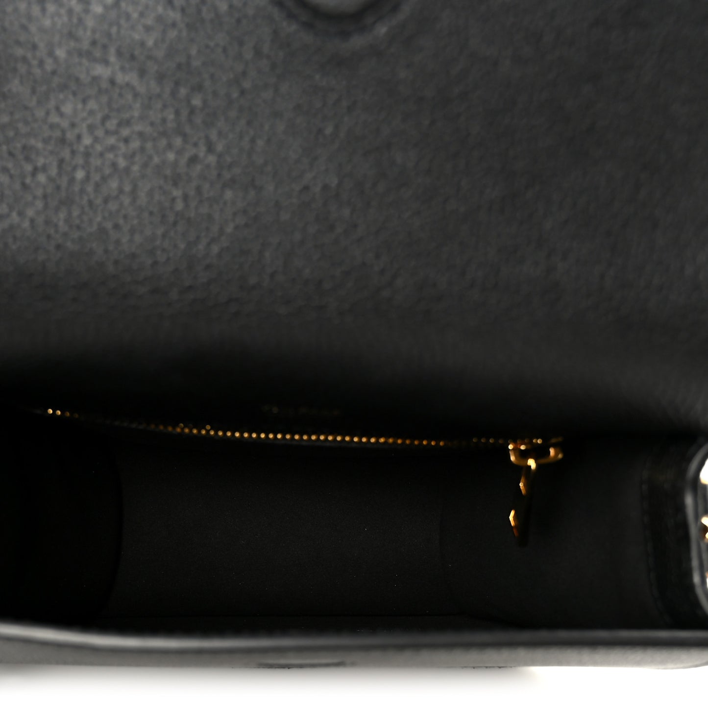 Grained Calfskin Mini T Clasp Tara Crossbody Bag Black