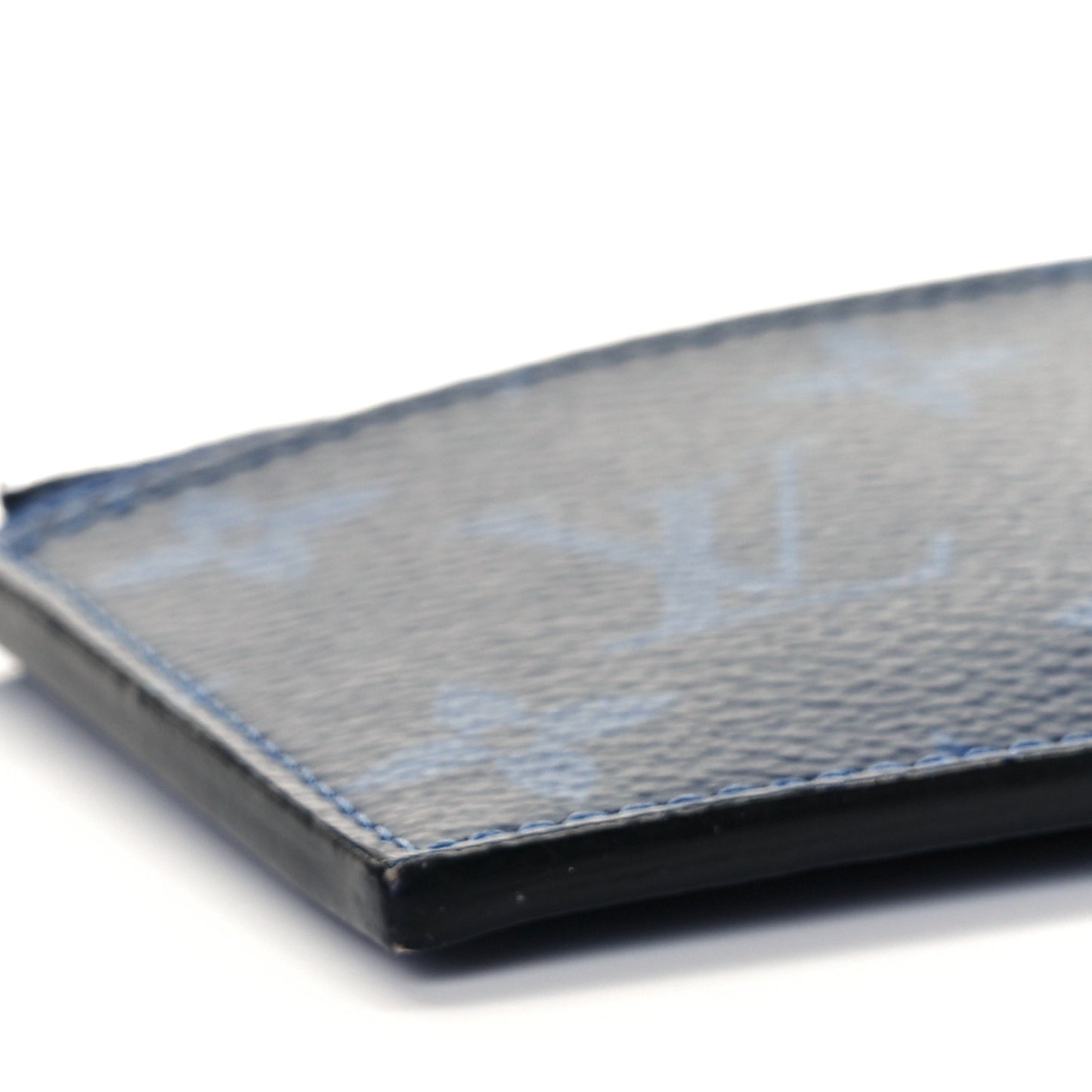 Monogram Taiga Coin Card Holder Cobalt