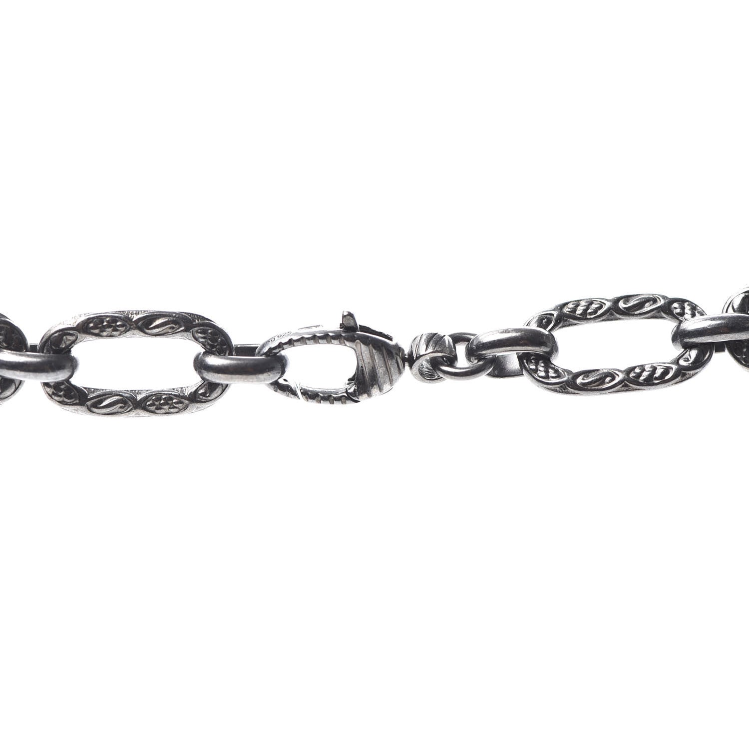 Gucci Sterling Silver Large Interlocking G Pendant Necklace 6 of 8