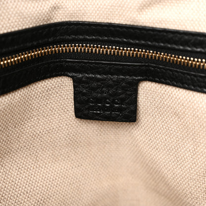 Gucci Pebbled Calfskin Medium Soho Shoulder Bag Black 6 of 10