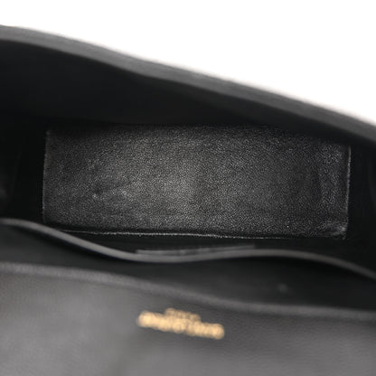 Saint Laurent Grain De Poudre Matelasse Monogram Medium Vicky Chain Bag Black 5 of 11