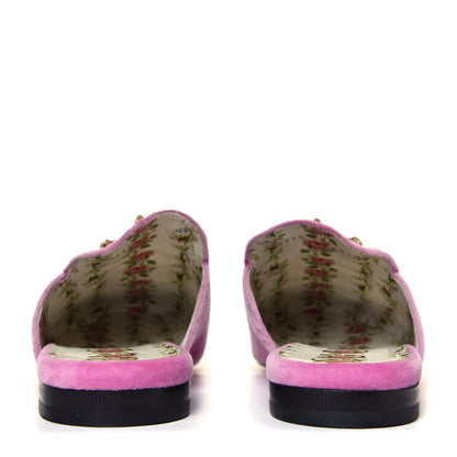 Gucci Velvet Marquise Crystals Womens Princetown Slippers 40 Malva Dark Malva 9 of 12