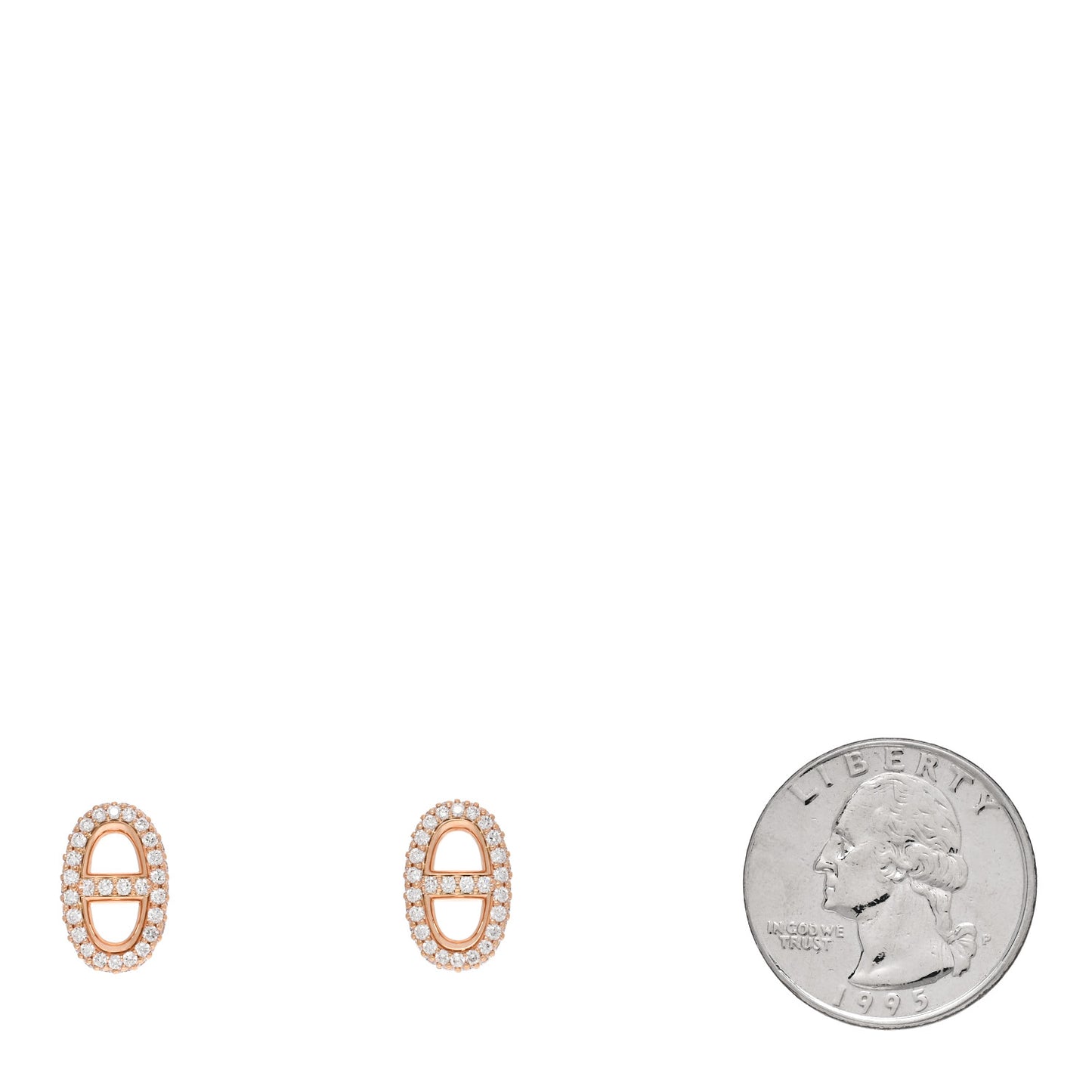 18K Rose Gold Diamond New Farandole Earrings
