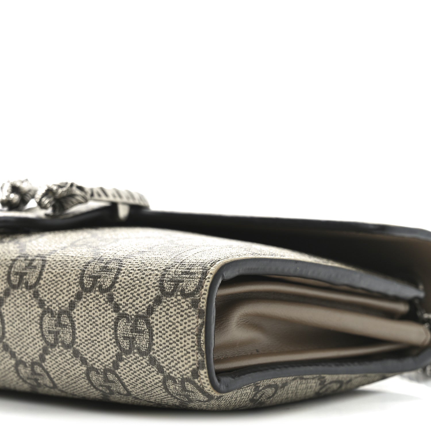 Gucci GG Supreme Monogram Mini Dionysus Chain Wallet Beige Taupe 10 of 10