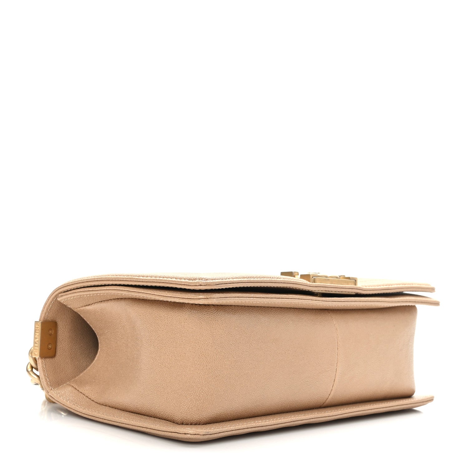 Chanel Caviar Quilted Medium Boy Flap Beige 4 of 9