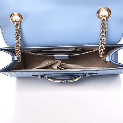 Gucci Microguccissima Medium Emily Chain Shoulder Bag Mineral Blue 5 of 9