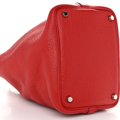 Hermes Taurillon Clemence Picotin 18 PM Rouge Vif 9 of 12