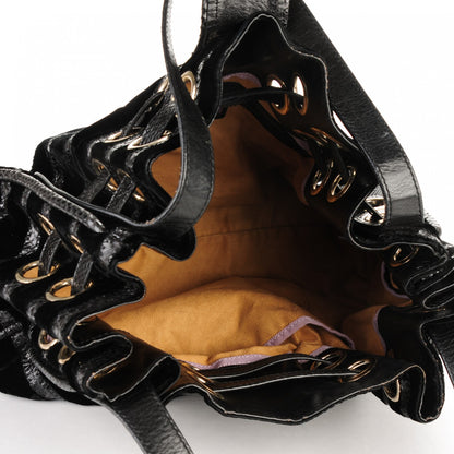 Jimmy Choo Velvet Snakeskin Ramona Black 6 of 7