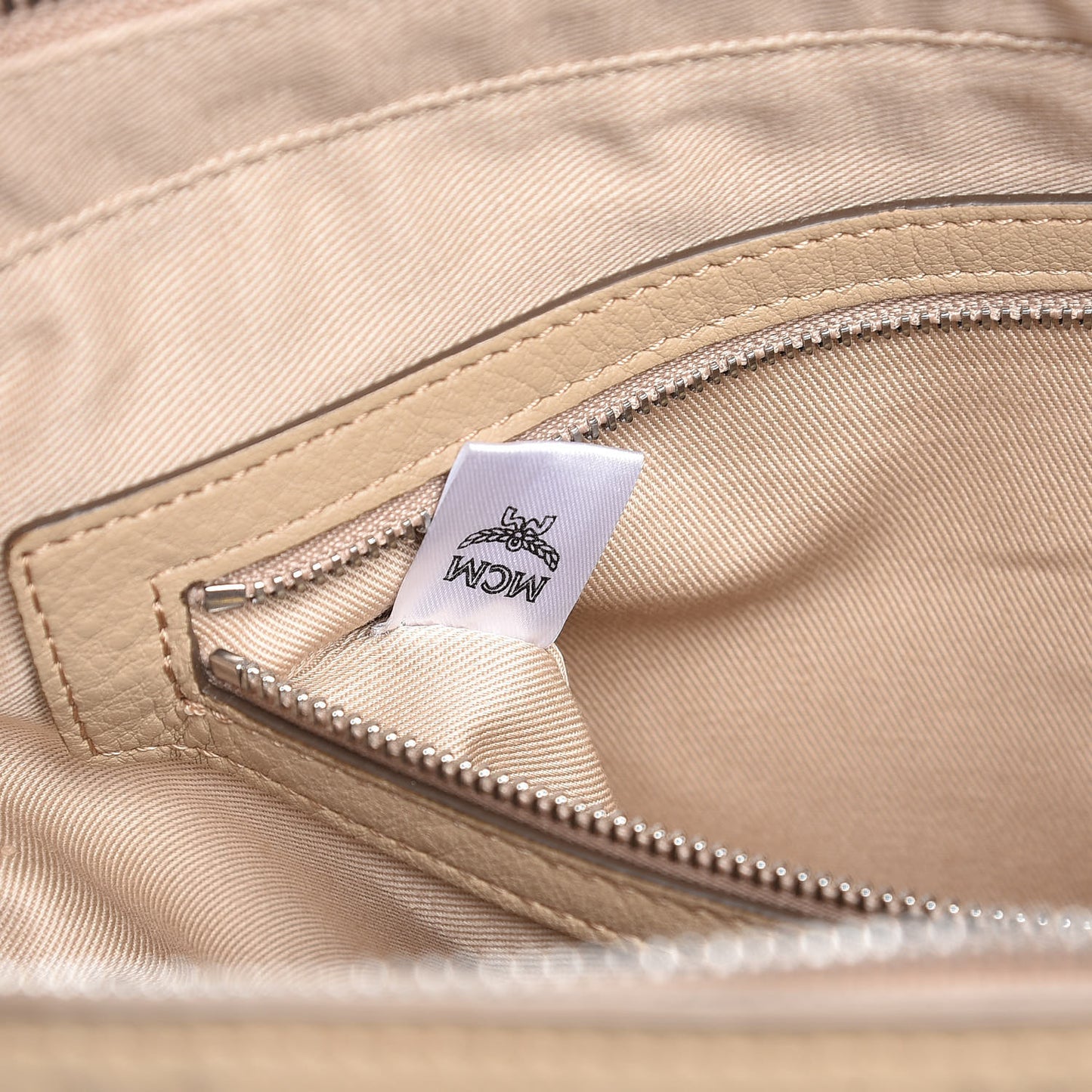 Calfskin Ottomar Monogram Medium Klara Top Zip Tote New Beige