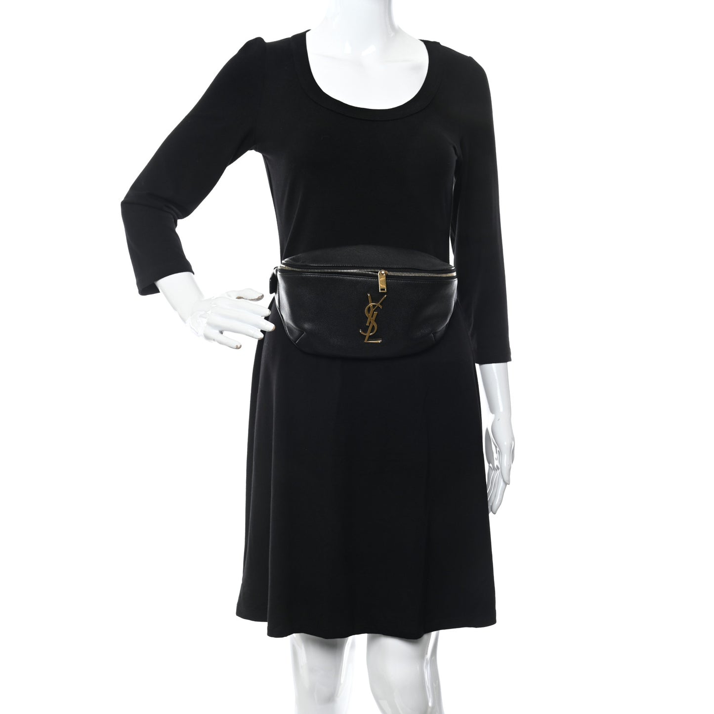 Grain De Poudre Monogram Belt Bag Black