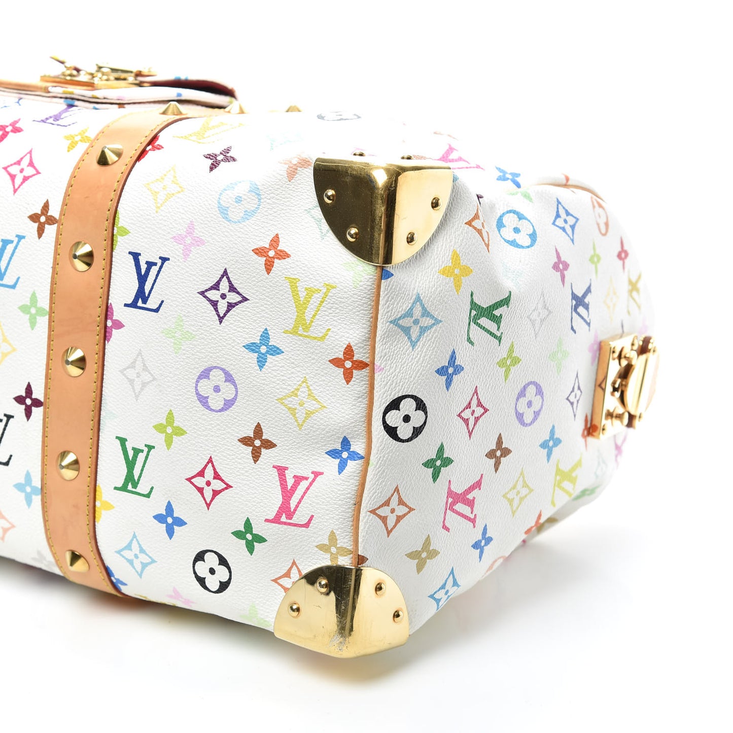 Monogram Multicolor Keepall 45 White