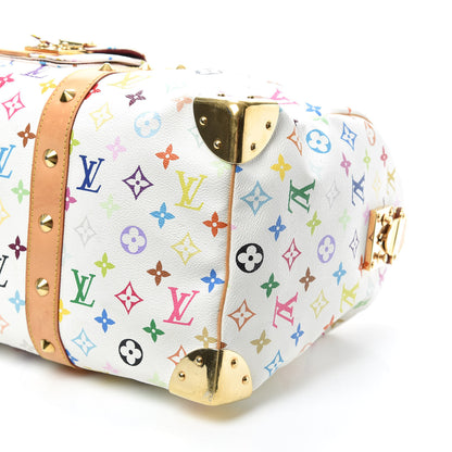 Louis Vuitton Monogram Multicolor Keepall 45 White 6 of 7