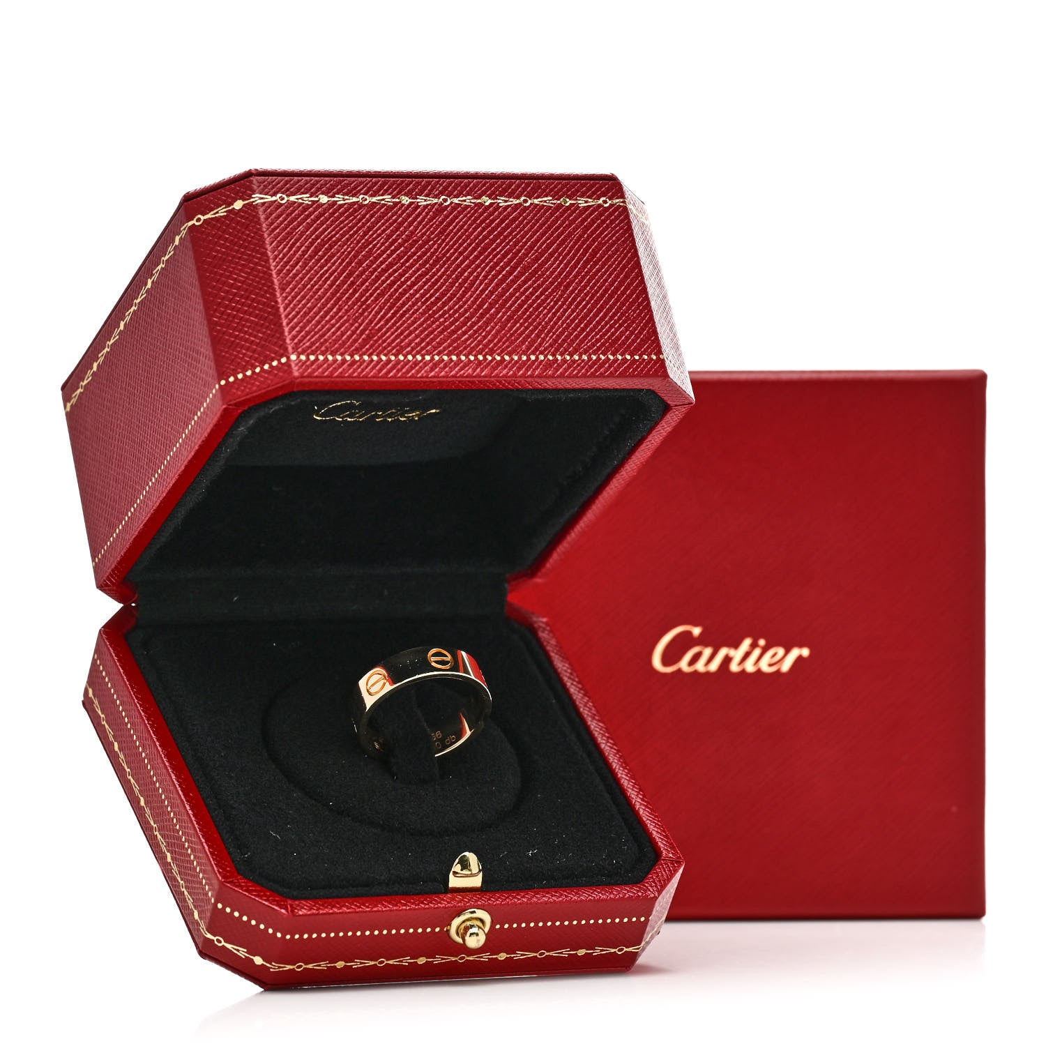 Cartier 18K Yellow Gold 5.5mm LOVE Ring 56 7.75 5 of 5
