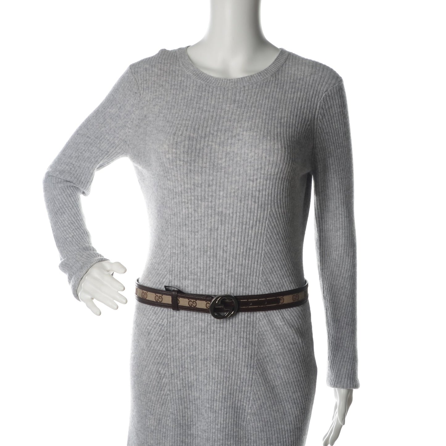 Monogram Interlocking G Belt 80 32 Dark Brown