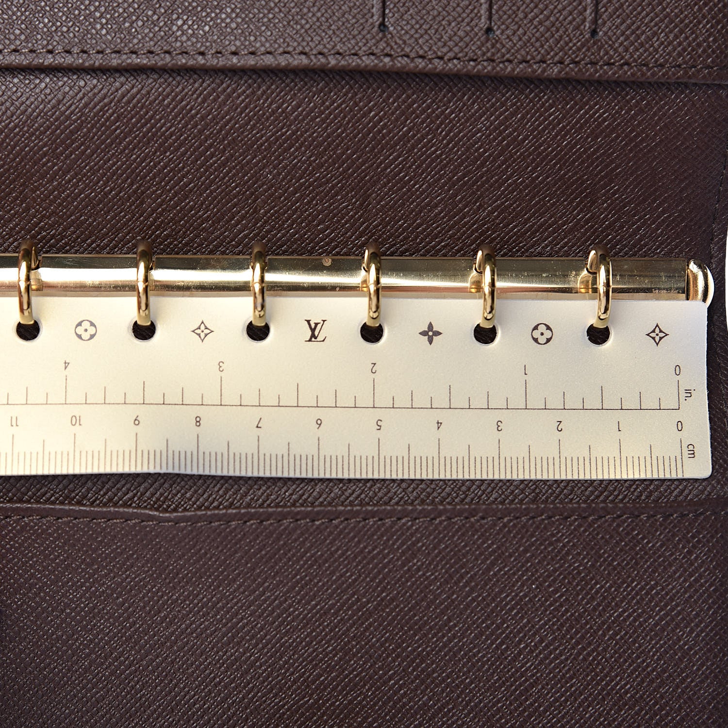 Louis Vuitton Damier Ebene Small Ring Agenda Cover 9 of 10
