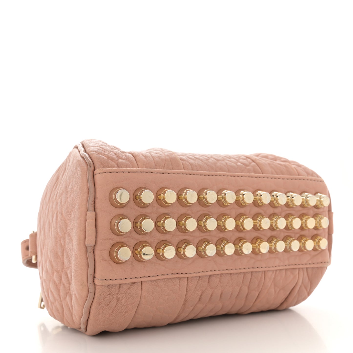Pebbled Lambskin Mini Rockie Truffle Gold Hardware