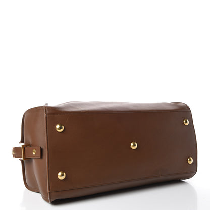 Saint Laurent Calfskin Medium Classic Y Cabas Brown 4 of 17