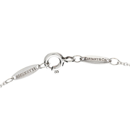 Tiffany Sterling Silver Diamond .05ct Elsa Peretti Diamonds by the Yard Pendant Necklace 3 of 3