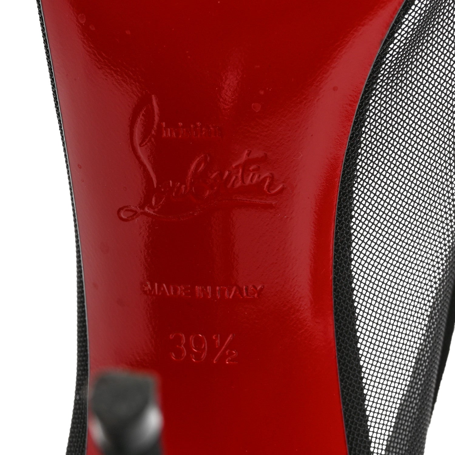 Christian Louboutin Veau Velours Rete Galativi 100 Pumps 39.5 Black 8 of 8