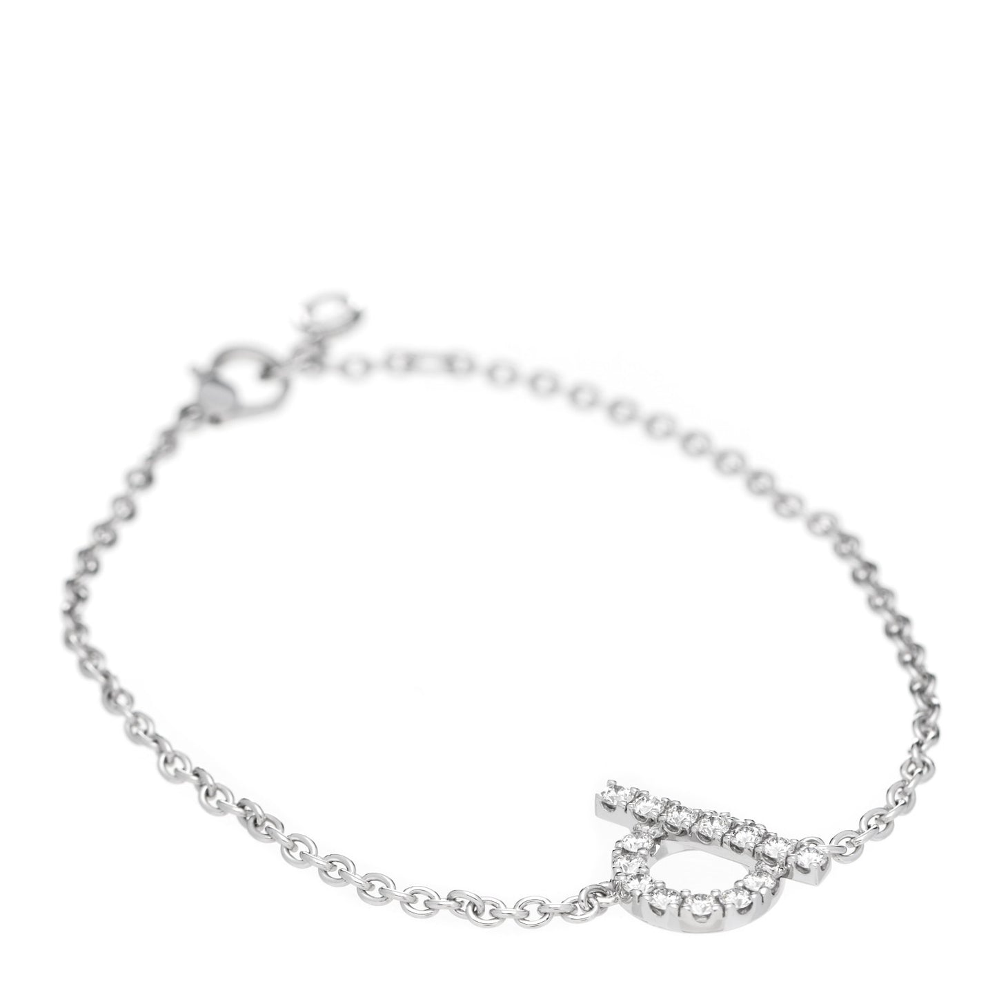 18K White Gold Diamond Finesse Bracelet ST