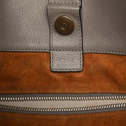 Chloe Smooth Calfskin Small Milo Shopping Tote Motty Grey 7 of 18