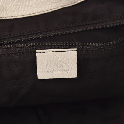 Gucci Guccissima Medium New Ladies Web Tote Off White 6 of 13