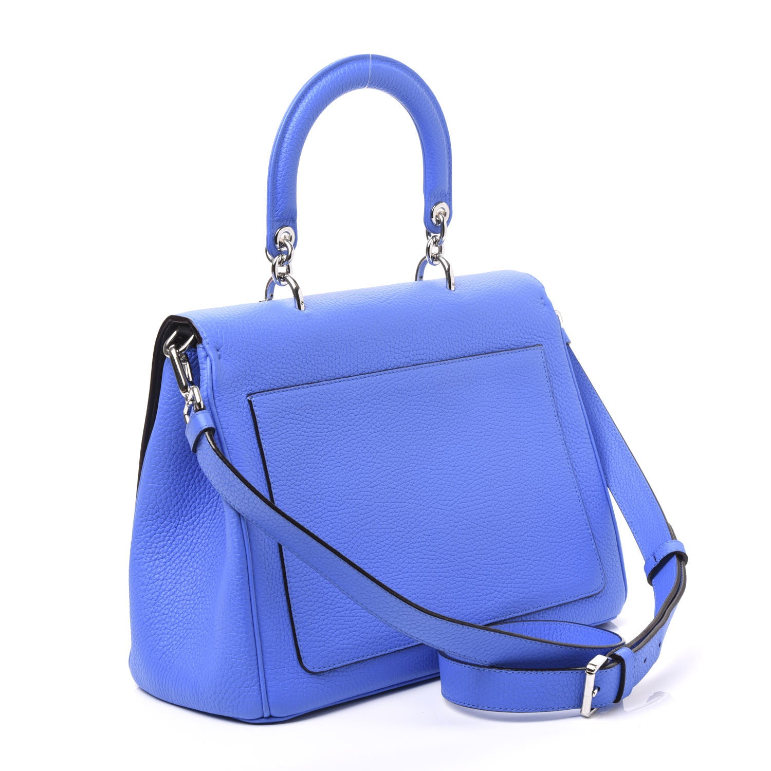 Christian Dior Bullcalf Medium Be Dior Flap Blue 2 of 10